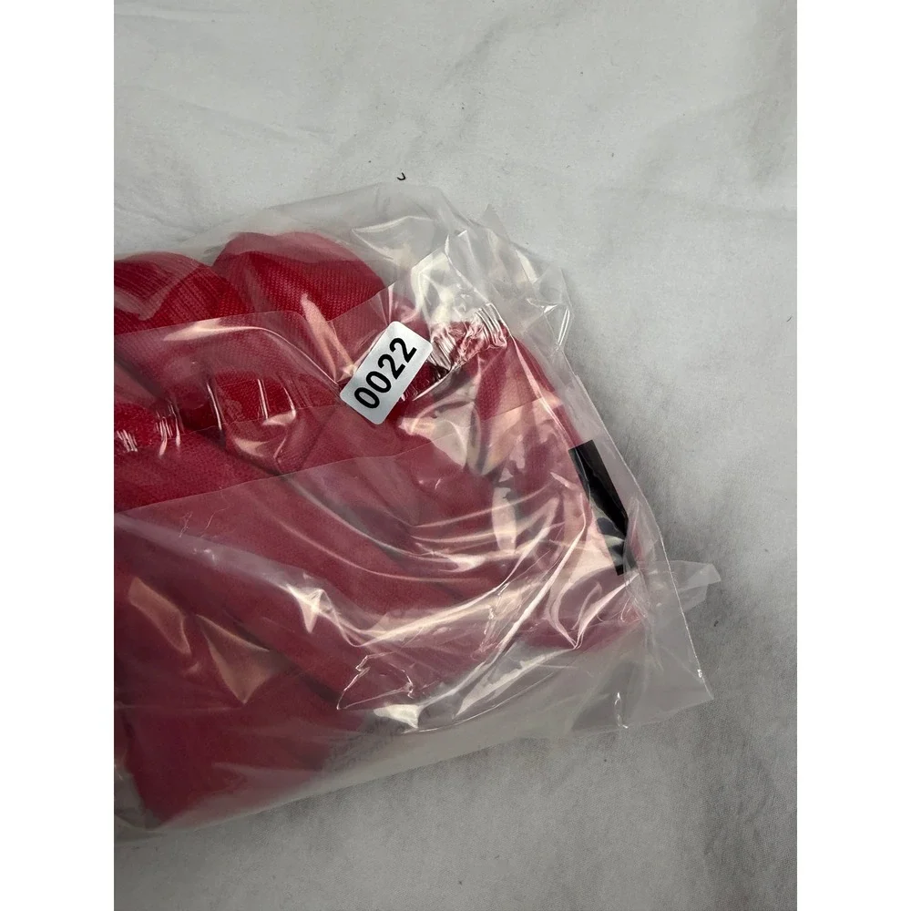 Valentino Red Ribbed Silk Tights Made in Italy MB3KI00E2Y2 Size S NEW